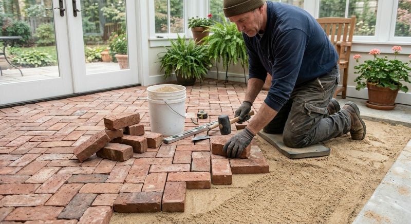 Brick Hardscaping Installation in Worcester, MA