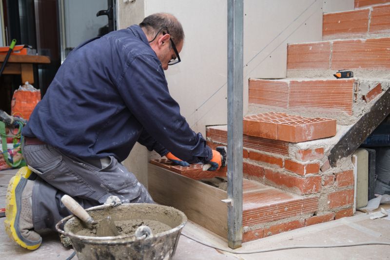 Brick Stairs Installation in Worcester, MA